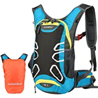 Vbiger 15L Mochila Ciclismo Mochila Senderismo Mochila de hidratación con Cubierta Impermeable al Aire Libre Ligera para…